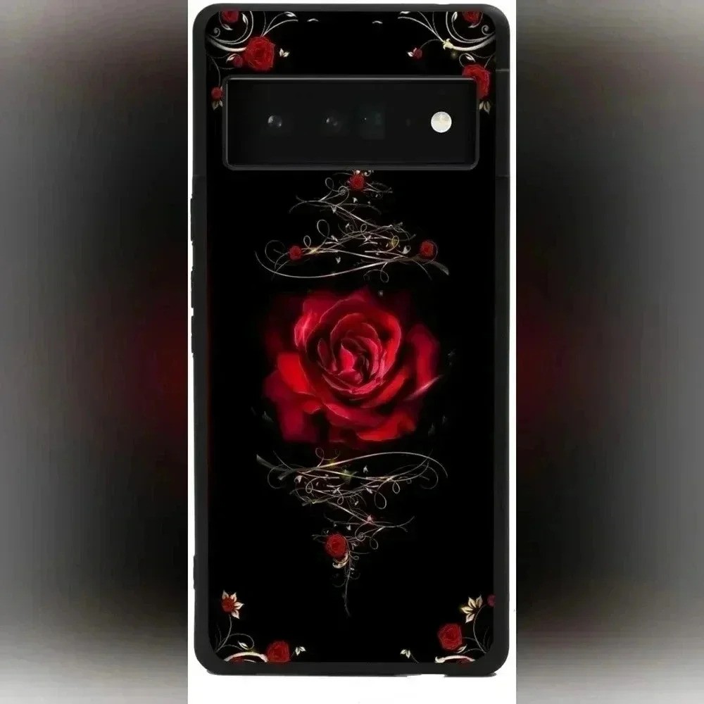 Google Pixel 6 Pro Case-Red Rose (NWT)